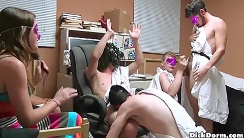 Twink Sucking Cocks In Dorm - College students 18+
