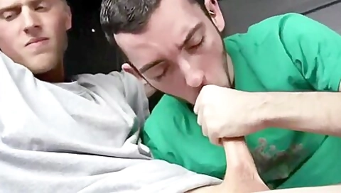 Straight Lad Tricked, Cuffed, Blown, And Facialized